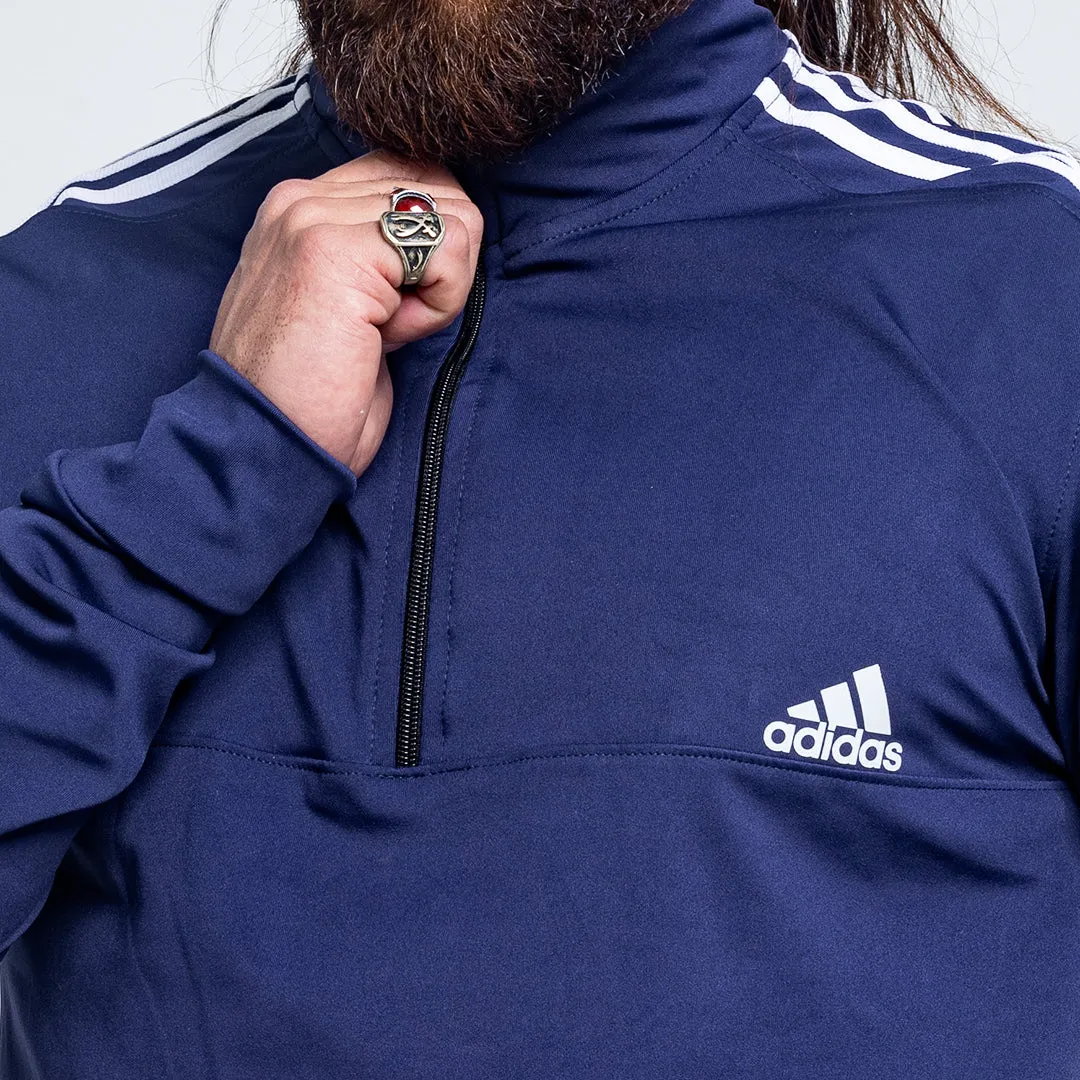 Striped Long-sleeves -Navy