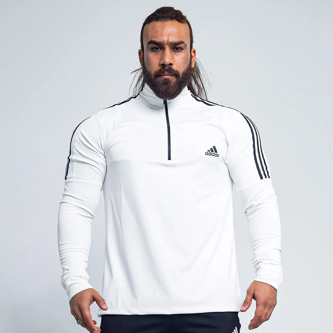 Striped Long-sleeves -White