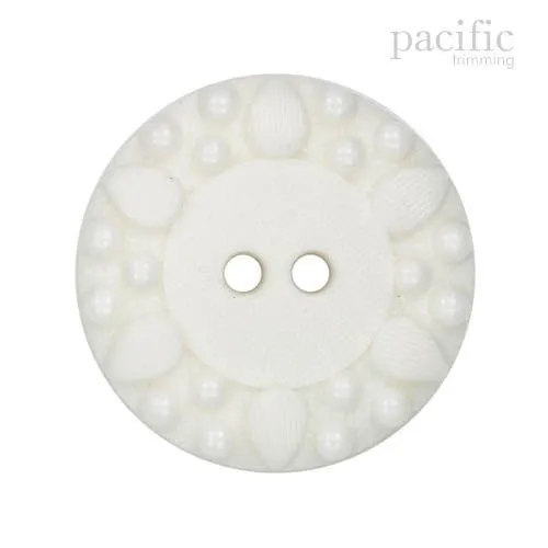Textured 2 Hole Nylon Decorative Button