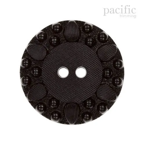 Textured 2 Hole Nylon Decorative Button