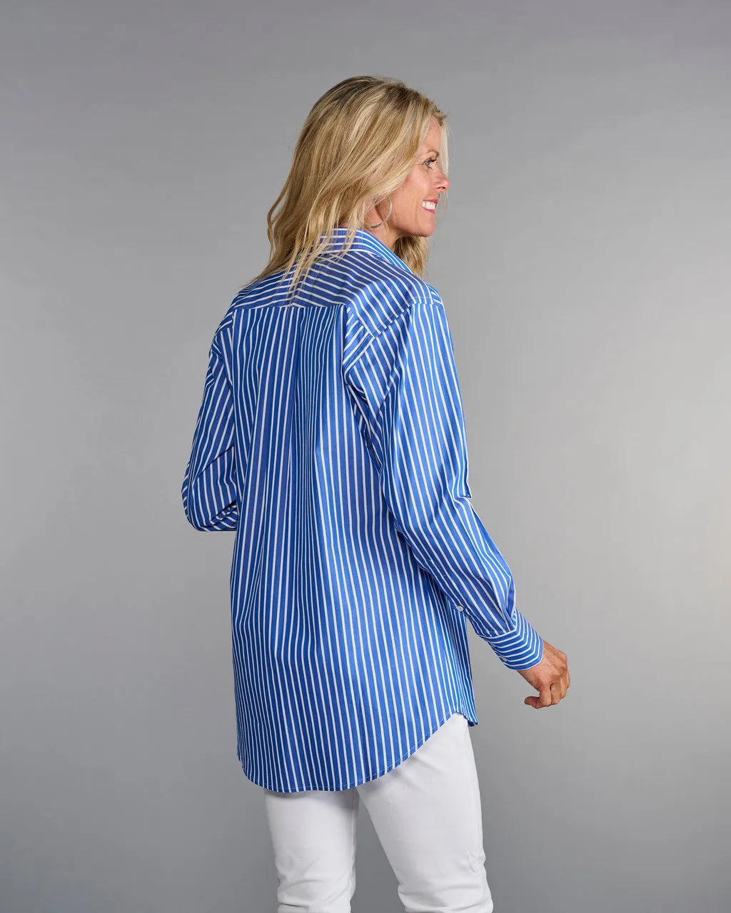 The His and Hers Shirt- Breton Blue Stripe