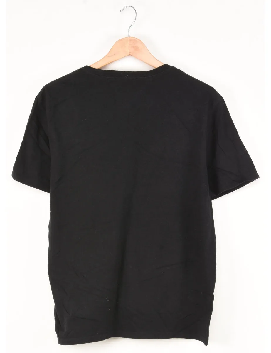 Tommy Hilfiger Plain Black T-shirt - L