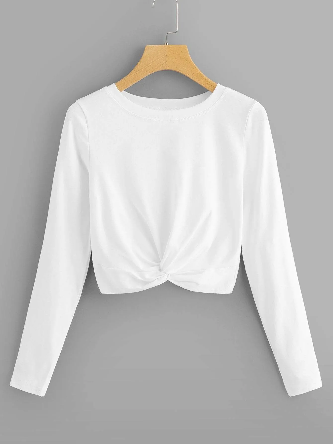 Twist Hem Striped Tee