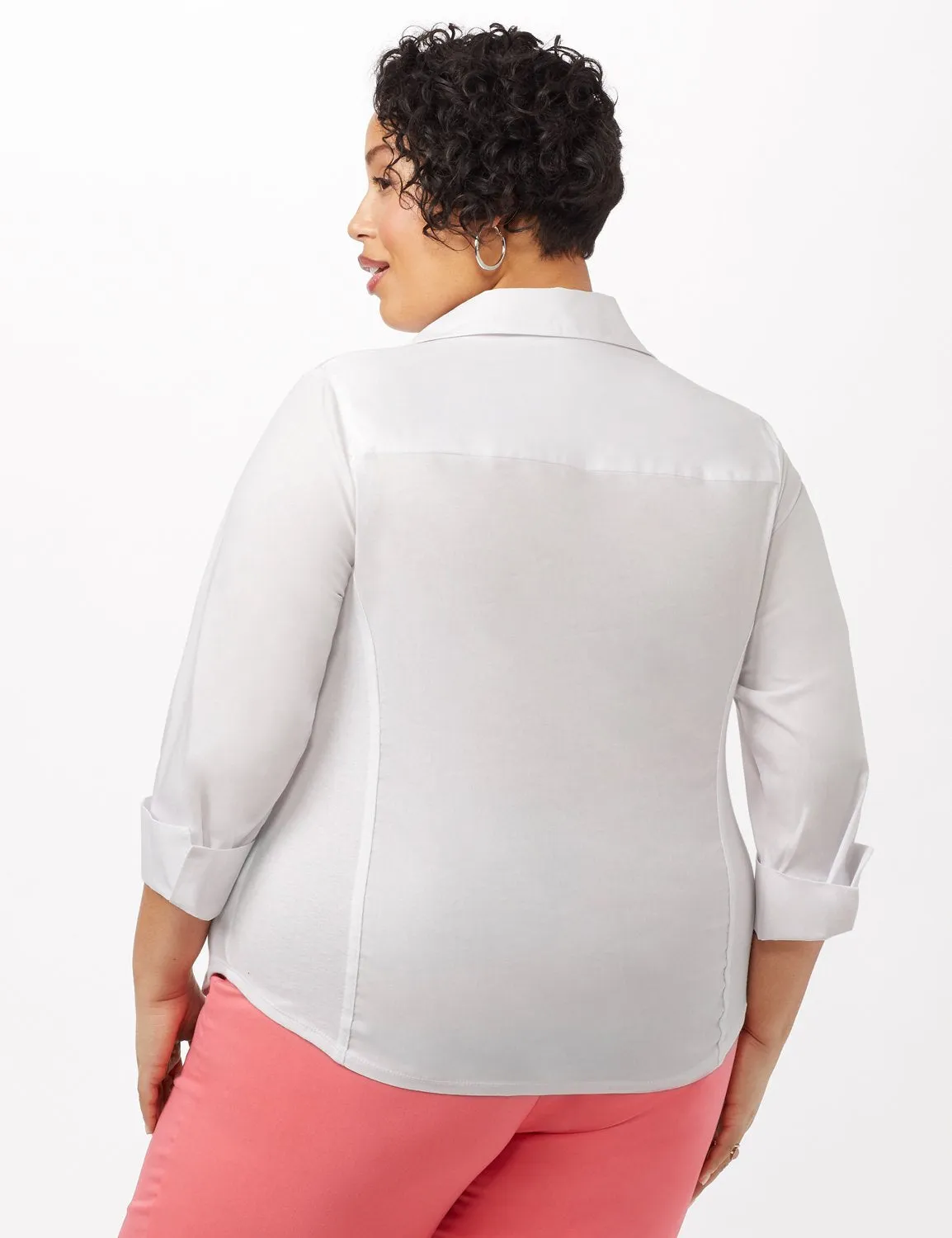 Ultimate Fit Button Front Shirt - Plus