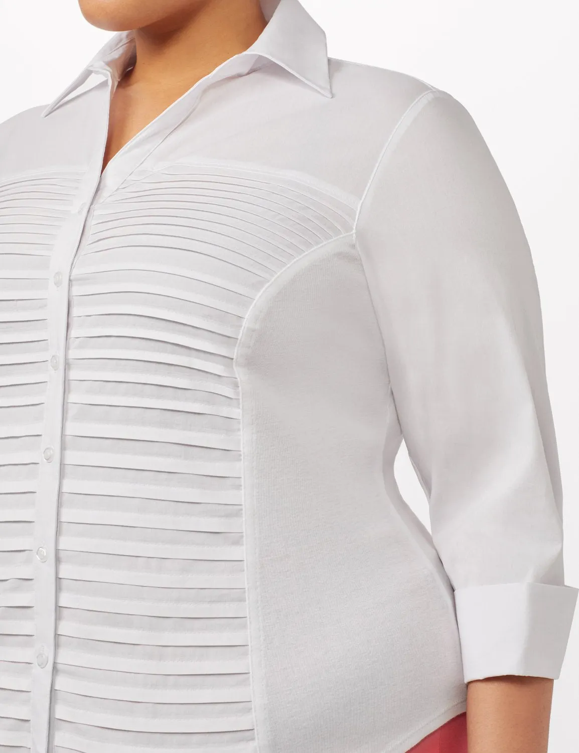 Ultimate Fit Button Front Shirt - Plus
