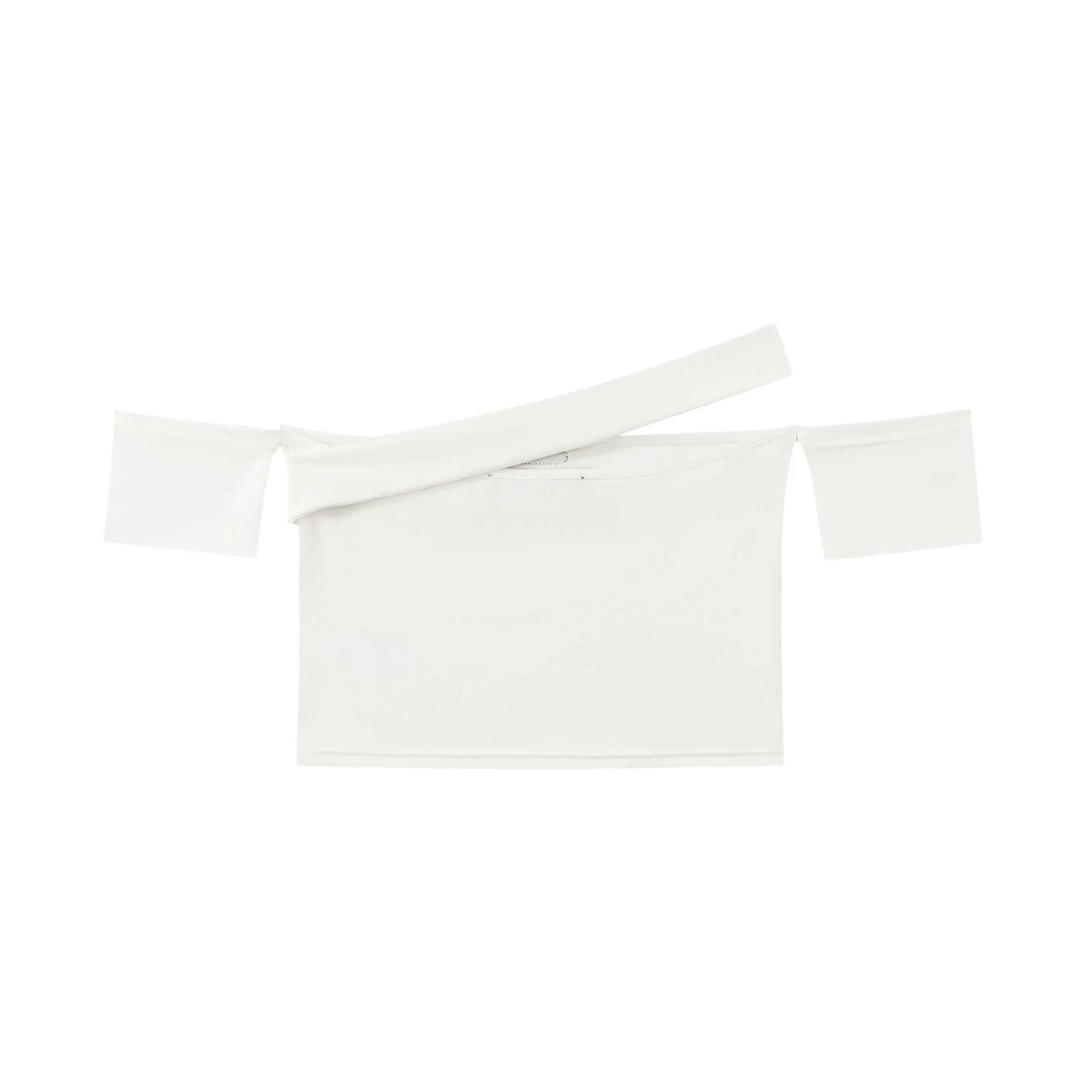 Unbalanced Off-Shoulder T-Shirt