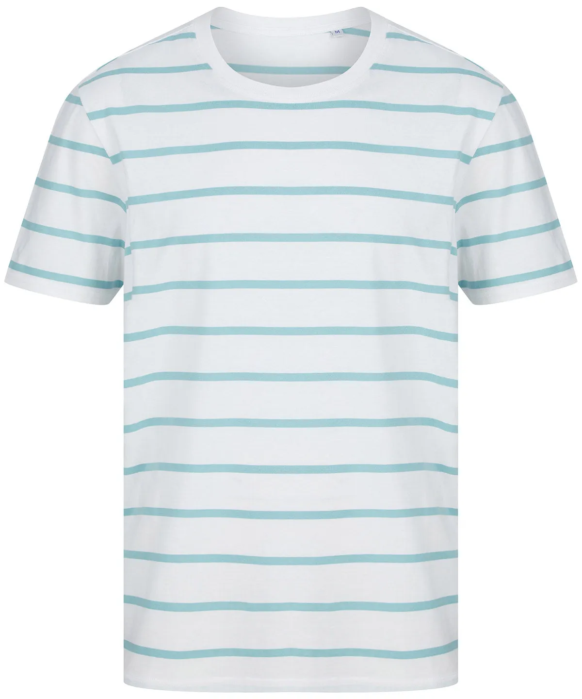 White/Duck Egg - Striped T