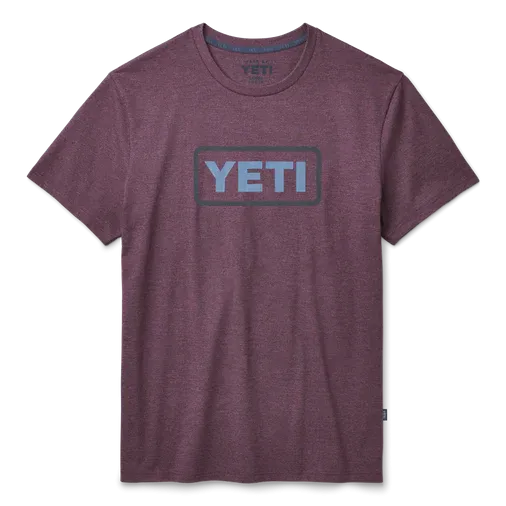 Yeti Logo Badge T-Shirt - Heather Plum