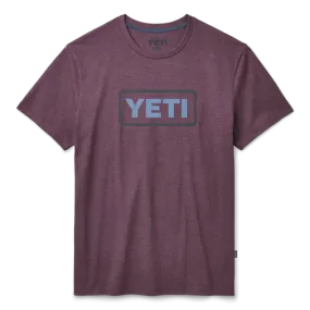 Yeti Logo Badge T-Shirt - Heather Plum